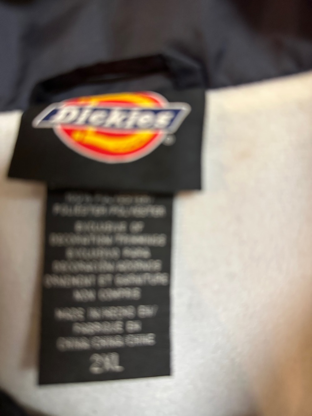 Dickies Men’s Navy Windbreaker Coach Jacket 2XL - Picture 6 of 9